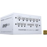 Phanteks AMP GH 750W ATX3.1 White, PC-Netzteil weiß, 1x 12-Pin High Power GPU, 3x PCIe, Kabelmanagement, 750 Watt