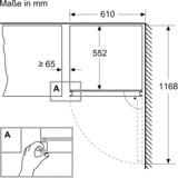 Bosch KWK36ABGA Serie 6, Weinkühlschrank schwarz, 2 Temperaturzonen