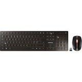 CHERRY DW 9100 SLIM, Desktop-Set schwarz/bronze, PL-Layout, Cherry SX-Scherentechnologie