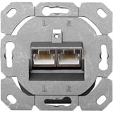 Digitus Datenanschlussdose CAT.6, Klasse E, Aufputz weiß, 2x RJ-45 Buchse