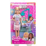 Mattel Barbie Deluxe Karrieren Zahnärztin Spielset, Puppe 