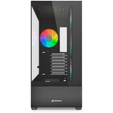 Sharkoon AK6 RGB  , Tower-Gehäuse schwarz, Tempered Glass x 2