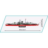 COBI Battleship Tirpitz - Executive Edition, Konstruktionsspielzeug Maßstab 1:300