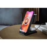 Intenso 3in1 Wireless Charging Stand BS13, Ladestation schwarz, QI-Standard, TWS und Watch, PD3.0, Quick Charge 3.0