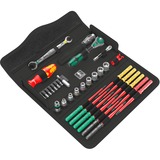 Wera Kraftform Kompakt W1 Wartung, 1/4", Werkzeug-Set inkl. Umschaltknarre, in textiler Box