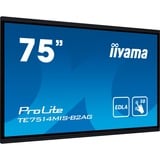 iiyama ProLite TE7514MIS-B2AG, Public Display schwarz (matt), UltraHD/4K, Touchscreen, HDMI, DP, USB-C