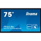 iiyama ProLite TE7514MIS-B2AG, Public Display schwarz (matt), UltraHD/4K, Touchscreen, HDMI, DP, USB-C