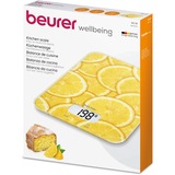 Beurer Küchenwaage KS 19 Lemon gelb, Zitronen-Motiv