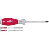 Wiha Dübellochschläger-Set SoftFinish, Schraubendreher rot/grau, 6mm, inkl. 4 Dübel