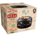 Bestron Viva Italia Pizzetteria APD600Z, Pizzaofen schwarz, 910 Watt, für 6 Mini-Pizzen Ø 10cm