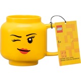 Room Copenhagen LEGO Keramiktasse Winking Girl, groß gelb