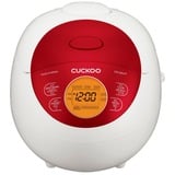 Cuckoo Reiskocher CR-0351F weiß/rot, 425 Watt, 0,54 Liter