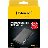 Intenso Externe SSD Premium 500 GB schwarz, USB-A 3.2 Gen 1 (5 Gbit/s)