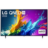 LG 75QNED80T6A, LED-Fernseher 189 cm (75 Zoll), schwarz, UltraHD/4K, QNED, WLAN, LAN, Bluetooth, HDR10, Triple-Tuner