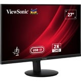 ViewSonic VG2709-2K-MHDU-2, LED-Monitor 69 cm (27 Zoll), schwarz, QHD, IPS, USB-C, USB-Hub, 100Hz Panel