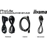 iiyama ProLite LH5560UHS-B1AG, Public Display schwarz (matt), UltraHD/4K, VA, Lautsprecher