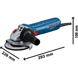 Bosch Winkelschleifer GWS 12-125 Professional + Diamant-Trennscheibe blau, 1.200 Watt