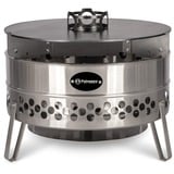 Petromax Grillplatte für Feuertonne Tyropit und Pyron 6mm Stahl, Ø 57cm