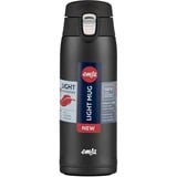 Emsa TRAVEL MUG light Thermobecher schwarz (matt), 0,4 Liter, Flip-Deckel