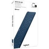 Logitech Keys-To-Go, Tastatur blau, DE-Layout