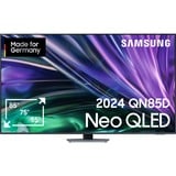 SAMSUNG GQ-85QN85D, QLED-Fernseher 214 cm (85 Zoll), silber/carbon, UltraHD/4K, Twin Tuner, Mini LED, 120Hz Panel