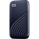 WD My Passport SSD 1 TB, Externe SSD blau, USB-C 3.2 Gen 2 (10 Gbit/s)