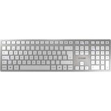 CHERRY DW 9100 SLIM, Desktop-Set weiß/silber, CZ-Layout, Cherry SX-Scherentechnologie