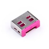 SMARTKEEPER ESSENTIAL USB-A Port Lock (UL03), Einsteckschloss Farbcode Pink, 100 Stück