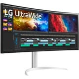 LG 38BQ85C-W, Gaming-Monitor 95.29 cm (37.5 Zoll), schwarz/weiß, QHD+, Curved, HDMI, DisplayPort, USB-C, Free-Sync