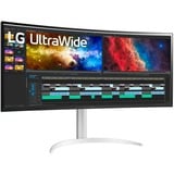 LG 38BQ85C-W, Gaming-Monitor 95.29 cm (37.5 Zoll), schwarz/weiß, QHD+, Curved, HDMI, DisplayPort, USB-C, Free-Sync