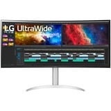 LG 38BQ85C-W, Gaming-Monitor 95.29 cm (37.5 Zoll), schwarz/weiß, QHD+, Curved, HDMI, DisplayPort, USB-C, Free-Sync