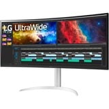 LG 38BQ85C-W, Gaming-Monitor 95.29 cm (37.5 Zoll), schwarz/weiß, QHD+, Curved, HDMI, DisplayPort, USB-C, Free-Sync