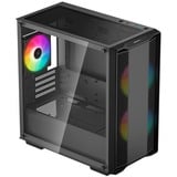 DeepCool CC360 ARGB, Tower-Gehäuse schwarz, Tempered Glass