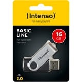 Intenso Basic Line 16 GB, USB-Stick schwarz/silber