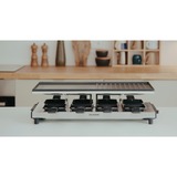 Severin Raclette RG 2375, mit Wende-Grillplatte schwarz/edelstahl, 1.700 Watt