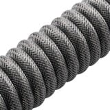 Sharkoon SGK50 Aviator Kabel Black/Grey schwarz/grau, 1,85 Meter, Spiralkabel für SKILLER SGK50 S4