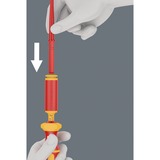 Wera Kraftform Kompakt VDE 16 Torque extra slim 1 Tool Finder, 16-teilig, Schraubendreher rot/gelb, inkl. Steckgriff, Drehmoment-Steckgriff, VDE-Wechselklingen