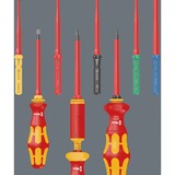 Wera Kraftform Kompakt VDE 16 Torque extra slim 1 Tool Finder, 16-teilig, Schraubendreher rot/gelb, inkl. Steckgriff, Drehmoment-Steckgriff, VDE-Wechselklingen