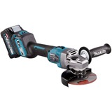 Makita Akku-Winkelschleifer GA023GM201 XGT, 40Volt blau/schwarz, 2x Li-Ion XGT Akku 4,0Ah, MAKPAC