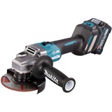 Makita Akku-Winkelschleifer GA023GM201 XGT, 40Volt blau/schwarz, 2x Li-Ion XGT Akku 4,0Ah, MAKPAC