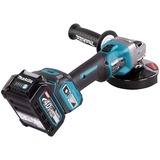 Makita Akku-Winkelschleifer GA023GM201 XGT, 40Volt blau/schwarz, 2x Li-Ion XGT Akku 4,0Ah, MAKPAC