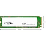 Crucial E100 480 GB, SSD PCIe 4.0 x4, NVMe, M.2 2280