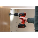 BLACK+DECKER Akku-Bohrschrauber BCD001C1, 18Volt orange/schwarz, Li-Ionen Akku 1,5Ah