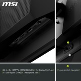 MSI MAG 271QPXDE QD-OLED E2, Gaming-Monitor 67.3 cm (26.5 Zoll), schwarz, WQHD, Adaptive-Sync, USB-C, 240Hz Panel