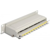 DeLOCK 10" Patchpanel 8 Port Cat.6A grau, 1 HE