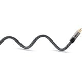 goobay Plus Toslink-Kabel schwarz/silber, 3 Meter