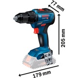 Bosch Akku-Bohrschrauber GSR 18V-55 Professional solo, 18Volt blau/schwarz, ohne Akku und Ladegerät, L-BOXX