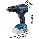 Bosch Akku-Schlagbohrschrauber GSB 18V-55 Professional solo, 18Volt blau/schwarz, ohne Akku und Ladegerät, in L-BOXX