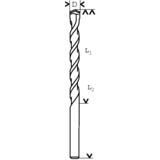 Bosch Betonbohrer CYL-3, Ø 10mm 10 Stück, Arbeitslänge 80mm