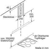 Bosch DWB66BC50 Serie 2, Dunstabzugshaube edelstahl